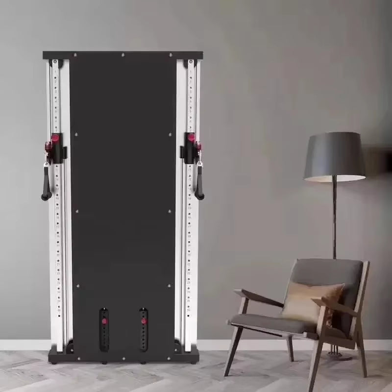 Wall Mounted Functional Trainer Dual Cable Crossover Pulley System Function Trainer Fitness Workout Equipments Strength Training